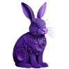 Rabbit violet