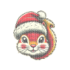 Cute Christmas squirrel with hat