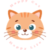 Chat heureux, vie heureuse