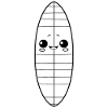 Surfboard Cartoon Style