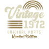 Millésime 1972 Anniversaire Rétro