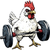 Deadlifting chicken