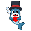 Dolphin Groom Heart Wedding