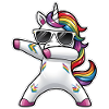Dabbing Einhorn