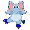 Elefant Inline skating Rollschuhe