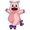 Pig Inline skating Inline skates