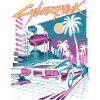 Cyberpunk Retro Stadtstraßen