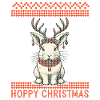 Hoppy Noël Drôle Noël Lapin