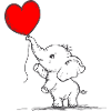Elephant Heart Balloon