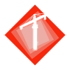 Construction site crane
