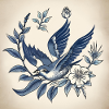 tatouage d'une hirondelle
