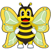 Abeille papillon