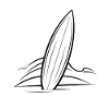 Surfboard Drawing