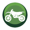 Motard cascadeur de motocross
