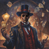 Mage Squelettique dans Feu de Cartes