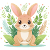 Cute bunny, great joy