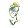 Alien with a yellow crown