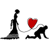 Wedding Newlyweds Heart Funny