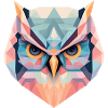 Geometric Owl Gift
