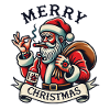 Tattoo Style Christmas Merry Christmas