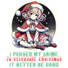 Kawaii Anime Noël Célébrations