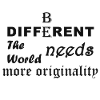 Be different