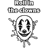 Illustration de clown effrayant - Roulez dans les clowns