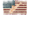 Saxophones American Flag