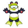 Lunettes de natation Panda