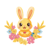 Bunny mit Blumenkranz, Kaninchenfans