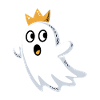 Doodle-Geist mit Krone