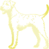 Airedale Terrier Hund Silhouette