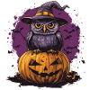 Funny Halloween Owl