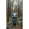 Waldkatzen-Skulptur Forest Cat Sculpture