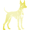 Doberman Dog Silhouette
