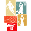 Retro Style Basketball