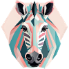 Geometric zebra gift Geometric