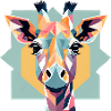 Geometric Giraffe Gift Geometry
