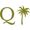 Letter q green Palm