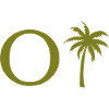 Lettre o vert Palm