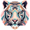 Geometric Tiger Gift Geometric