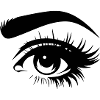 Monochrome Eye Silhouette