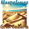 Maspalomas Dunes Beach Sunset Grunge