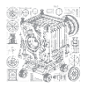 Kamera Obscura Blaupause Patentdesign