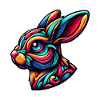 Abstract Rabbit Illustration