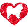 Akita Dog Heart