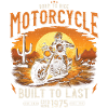Millésime 1975 né moto motard