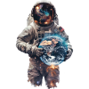 Astronaute avec la Terre