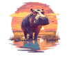 Nilpferd Flußpferd