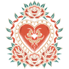 Heart with Roses